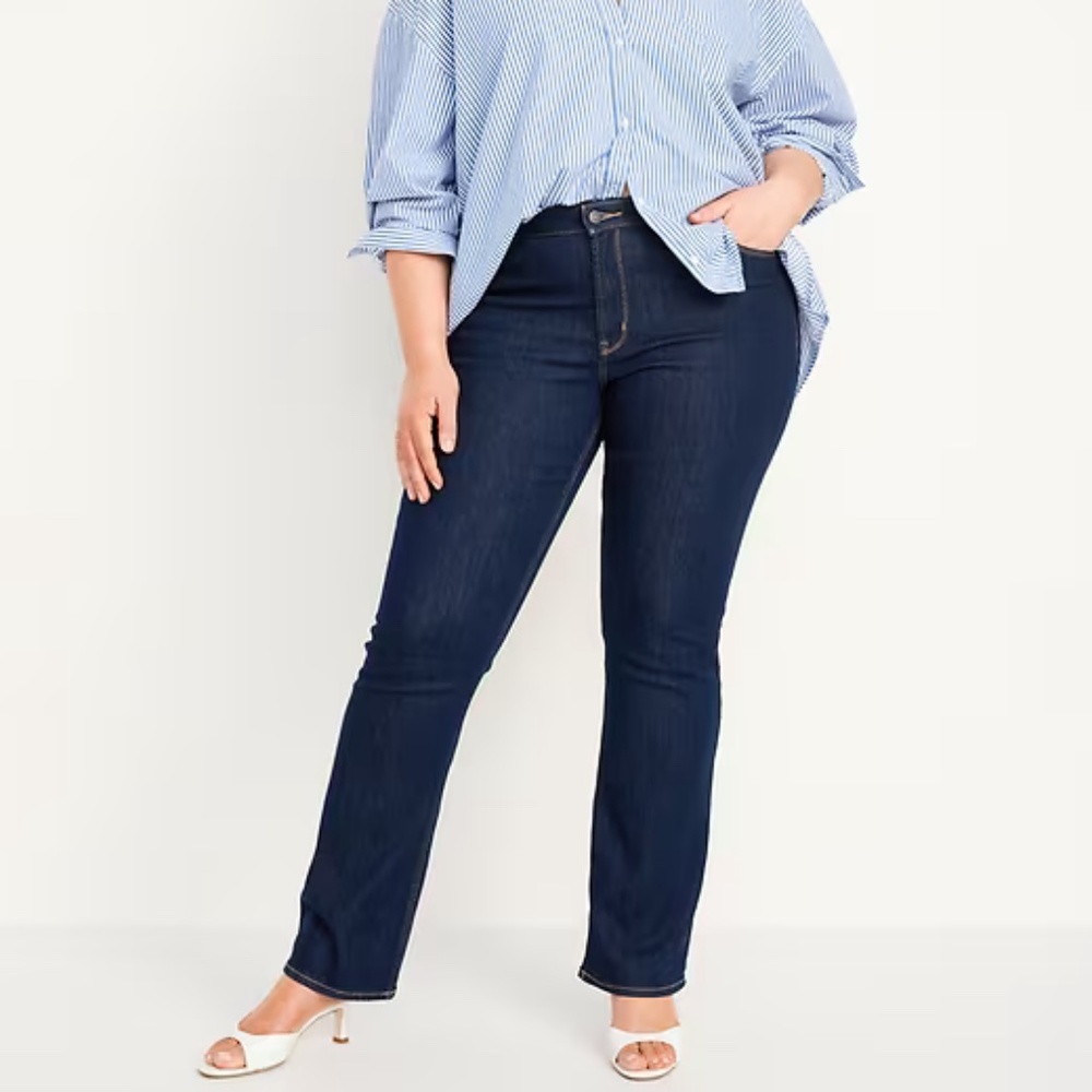 Old Navy Curvy Profile Mid-Rise Jeans | Size 16 | Dark Wash